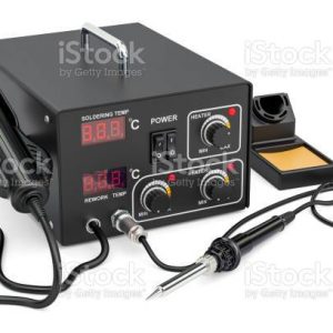 Digital Soldering Station, 3D rendering isolated on white background